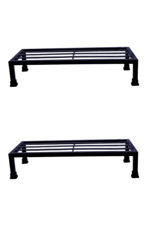 Iron Guard XL Metal Plant Stand TwinPack – Heavy-Duty Metal Plant Stands (Set of 2)