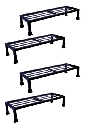 Iron Guard SquadPack – Durable Metal Plant Stands (Set of 4)