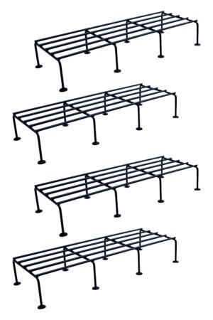 Quad Bundle: Metal Planters Long Stand – Maximize Your Indoor & Outdoor Greenery