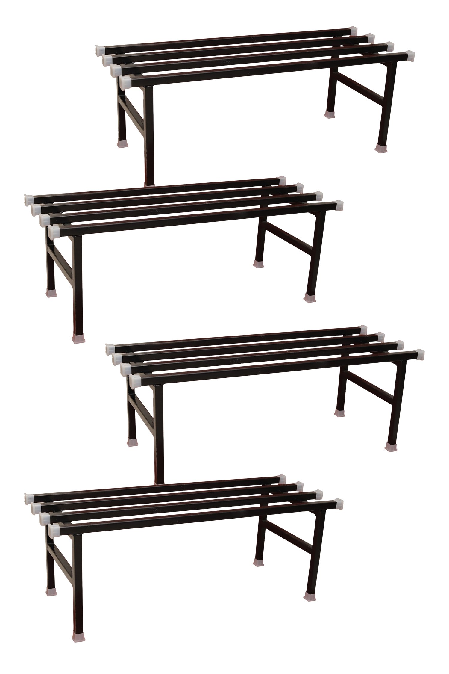 Pack of 4 Sturdy Metal Plant Stands – Durable, Rust-Proof & Weather-Resistant